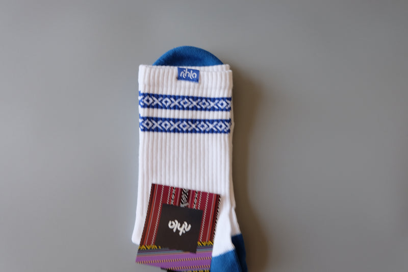 Rihla Running Sock - Blue Stripe